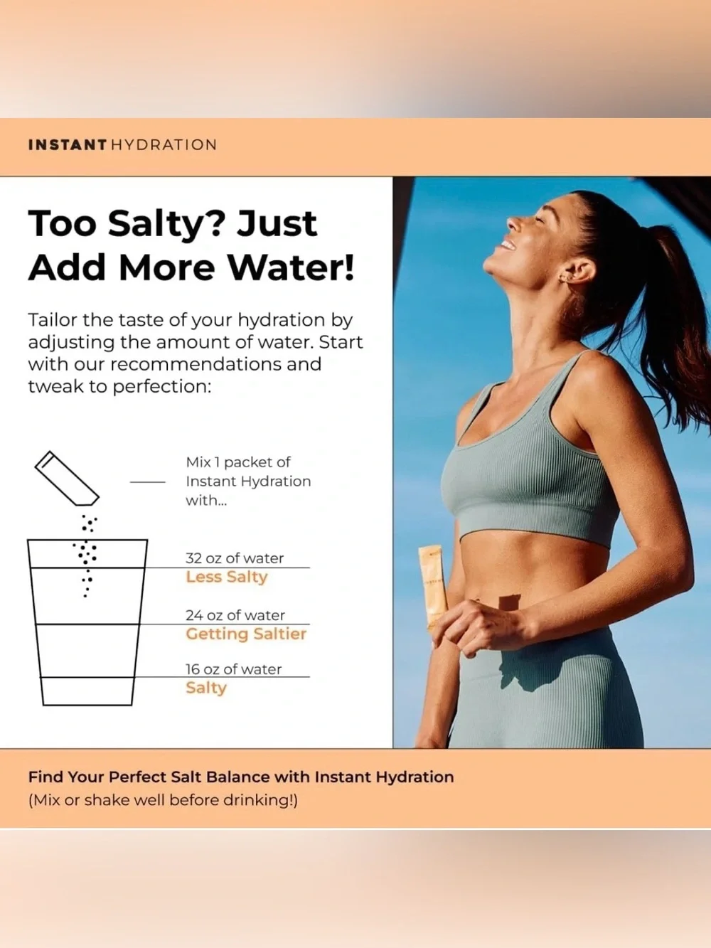 Instant Hydration Electrolyte Drink Mix – Orange